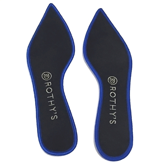 Rothy's knit Point Toe Light Gray Flat Shoes - Picture 6 of 11